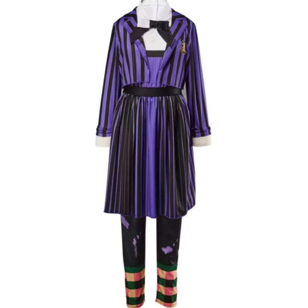 Wednesday Enid Sinclair 10/12 Halloween Costume Nevermore Academy 3 Pc Girls - Picture 3 of 6